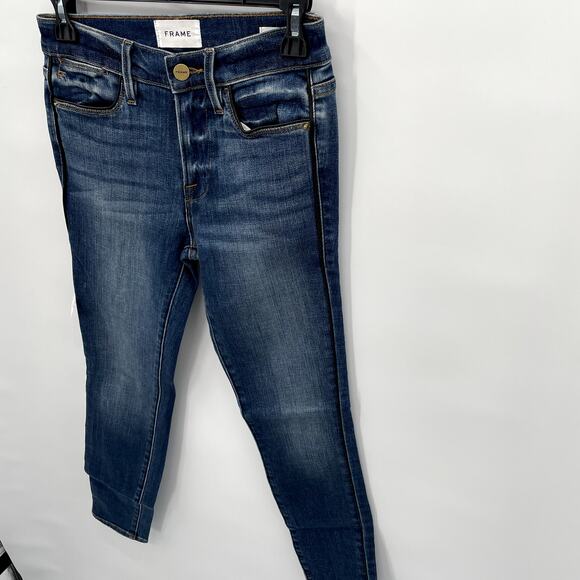 Frame Denim | NWT Le High Skinny with Tux Piping Jean // 24 - Picture 9 of 13